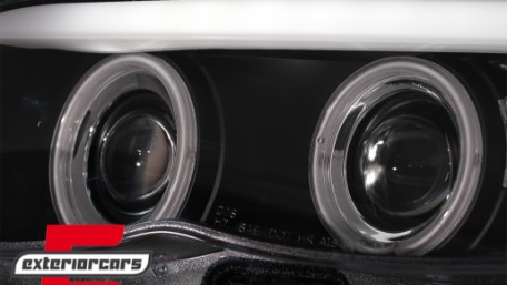 Prednja svjetla CCFL Angel Eyes Xenon (crna) / BMW X5 E53 LCI (2003-2006), LPBMD1