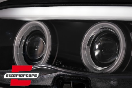Prednja svjetla CCFL Angel Eyes Xenon (crna) / BMW X5 E53 LCI (2003-2006), LPBMD1