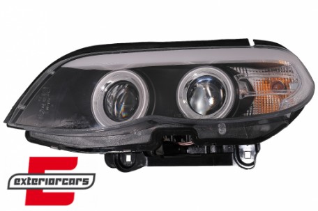 Prednja svjetla CCFL Angel Eyes Xenon (crna) / BMW X5 E53 LCI (2003-2006), LPBMD1