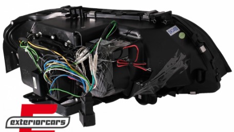 Prednja svjetla CCFL Angel Eyes Xenon (crna) / BMW X5 E53 LCI (2003-2006), LPBMD1