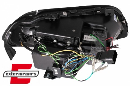 Prednja svjetla CCFL Angel Eyes Xenon (crna) / BMW X5 E53 LCI (2003-2006), LPBMD1