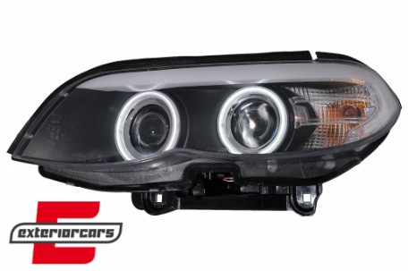 Prednja svjetla CCFL Angel Eyes Xenon (crna) / BMW X5 E53 LCI (2003-2006), LPBMD1