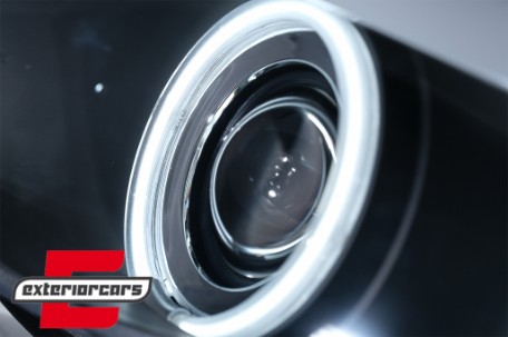 Prednja svjetla CCFL Angel Eyes Xenon (crna) / BMW X5 E53 LCI (2003-2006), LPBMD1