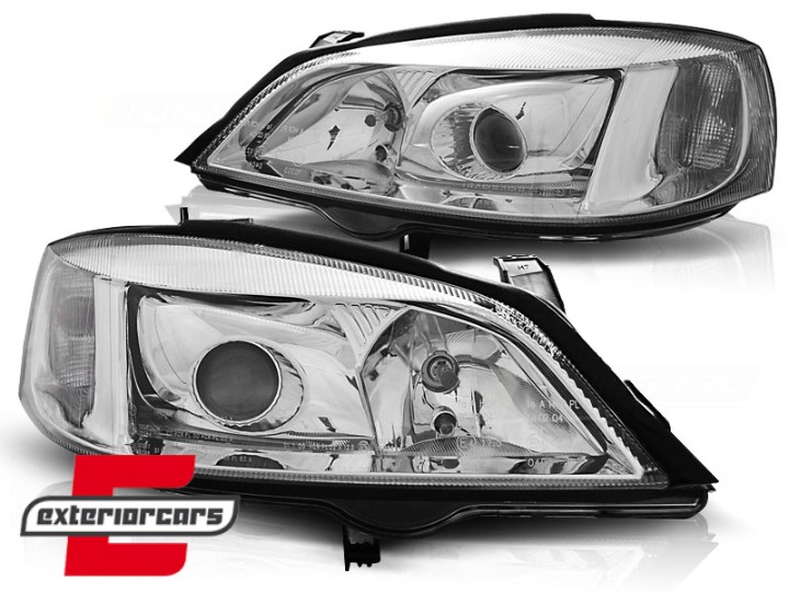 Prednja svjetla (chrome) / Opel Astra G (1997-2004), LPOP85