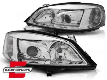 Prednja svjetla (chrome) / Opel Astra G (1997-2004), LPOP85