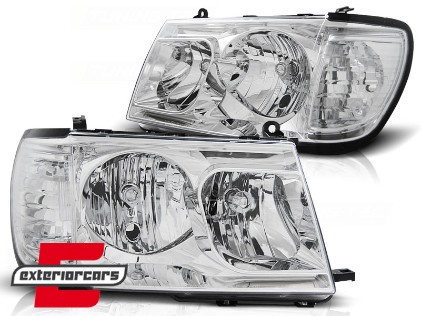 Prednja svjetla (chrome) / Toyota Land Cruiser FJ100 (1998-2004), LPTO20