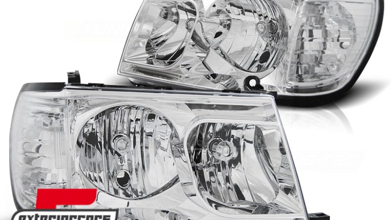 Prednja svjetla (chrome) / Toyota Land Cruiser FJ100 (1998-2004), LPTO20