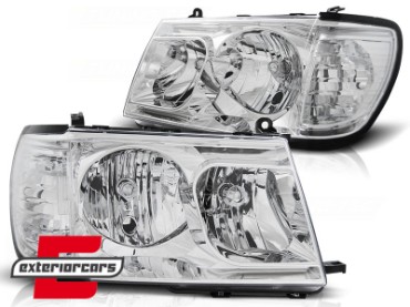 Prednja svjetla (chrome) / Toyota Land Cruiser FJ100 (1998-2004), LPTO20