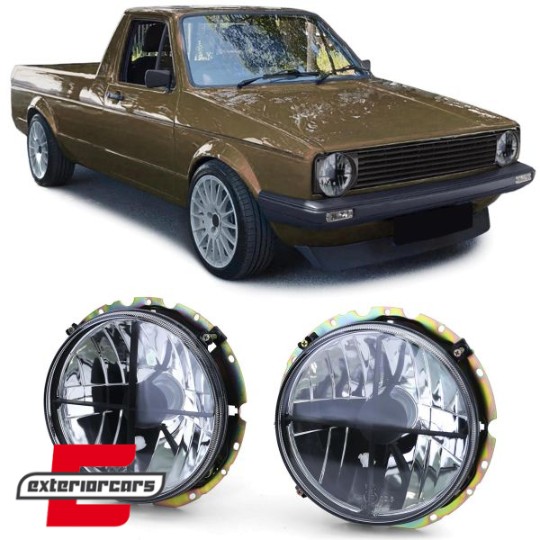 Prednja svjetla (chrome) / VW Caddy I (1982-1992) Jetta I (1979-1984), 10621_1