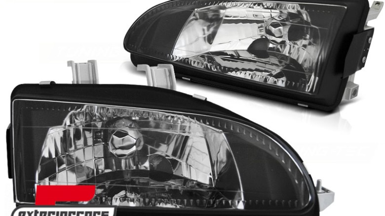 Prednja svjetla (crna) / Honda Civic hatchback (1991-1995), LPHO15