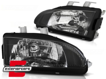 Prednja svjetla (crna) / Honda Civic hatchback (1991-1995), LPHO15