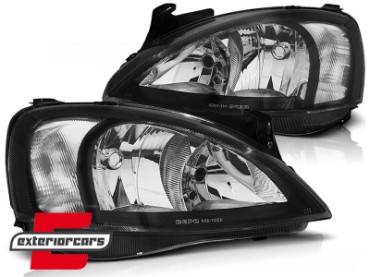 Prednja svjetla (crna) / Opel Corsa C (2000-2006), LPOP30