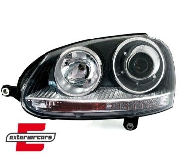 Prednja svjetla GTI look (crna) / VW GOLF 5 (2003-2008) JETTA (2005-2010), LPVW20