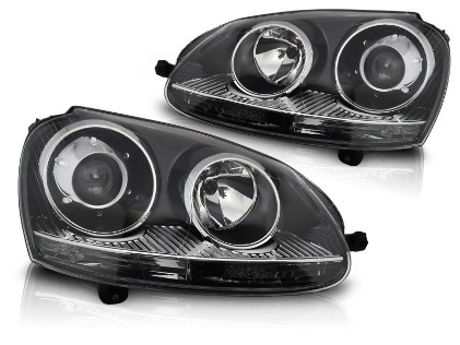 Prednja svjetla GTI R32 Xenon look (crna) / VW Golf 5 V Mk5 (2003-2007), LPVWZ4