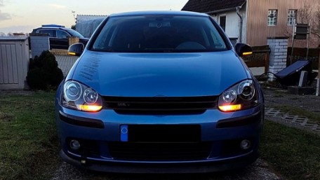 Prednja svjetla GTI R32 Xenon look (crna) / VW Golf 5 V Mk5 (2003-2007), LPVWZ4