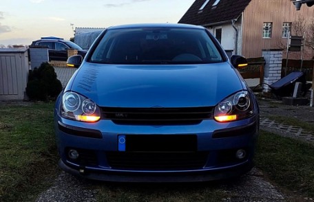 Prednja svjetla GTI R32 Xenon look (crna) / VW Golf 5 V Mk5 (2003-2007), LPVWZ4