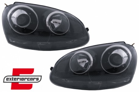 Prednja svjetla GTI R32 Xenon look (crna) / VW Golf 5 V Mk5 (2003-2007), LPVWZ4