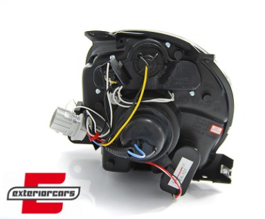 Prednja svjetla LED Angel Eye (chrome) / Fiat 500 (2007-2015), LPFI21