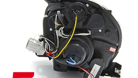 Prednja svjetla LED Angel Eye (crna) / Fiat 500 (2007-2015), LPFI22