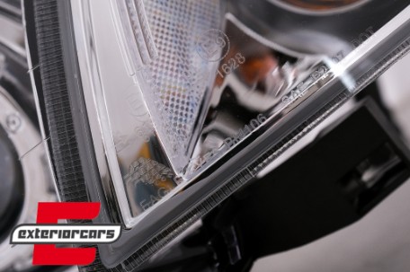 Prednja svjetla LED Angel Eyes (chrome) / BMW serije 3 E46 limuzina karavan (05.1998-08.2001), LPBMG0