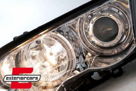 Prednja svjetla LED Angel Eyes (chrome) / BMW serije 3 E46 limuzina karavan (05.1998-08.2001), LPBMG0
