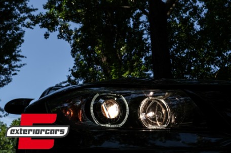 Prednja svjetla LED Angel Eyes (crna) / BMW serije 3 E90 limuzina E91 karavan (03.2005-2011), LPBME4