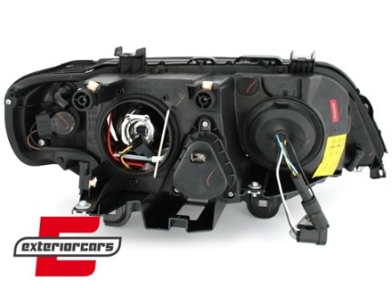 Prednja svjetla LED Angel Eyes (crna) / BMW X5 E53 (1999-2003), LPBMD2