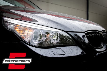 Prednja svjetla LED Angel Eyes LCI look (crna) / BMW serije 5 E60 E61 (2003-2007), LPBME3