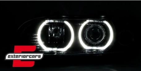 Prednja svjetla LED Angel Eyes Xenon (crna) / BMW serije 5 E39 (09.1995-06.2003), LPBME2