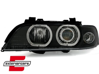 Prednja svjetla LED Angel Eyes Xenon (crna) / BMW serije 5 E39 (09.1995-06.2003), LPBME2