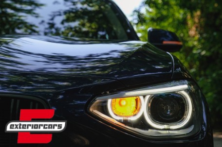 Prednja svjetla LED Angel Eyes Xenon look (crna) / BMW serije 1 F20 F21 (06.2011-03.2015), LPBMG7