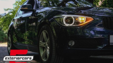 Prednja svjetla LED Angel Eyes Xenon look (crna) / BMW serije 1 F20 F21 (06.2011-03.2015), LPBMG7