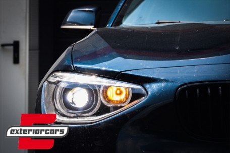 Prednja svjetla LED Angel Eyes Xenon look (crna) / BMW serije 1 F20 F21 (06.2011-03.2015), LPBMG7