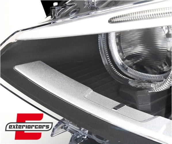 Prednja svjetla LED Angel Eyes Xenon look (crna) / BMW serije 1 F20 F21 (06.2011-03.2015), LPBMG7
