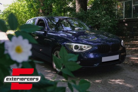 Prednja svjetla LED Angel Eyes Xenon look (crna) / BMW serije 1 F20 F21 (06.2011-03.2015), LPBMG7