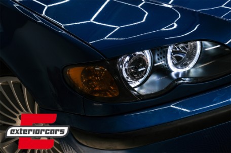 Prednja svjetla LED Angel Eyes Xenon look (crna) / BMW serije 3 E46 Facelift limuzina karavan (2001-2005), LPBMG3
