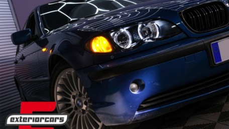 Prednja svjetla LED Angel Eyes Xenon look (crna) / BMW serije 3 E46 Facelift limuzina karavan (2001-2005), LPBMG3