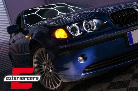 Prednja svjetla LED Angel Eyes Xenon look (crna) / BMW serije 3 E46 Facelift limuzina karavan (2001-2005), LPBMG3