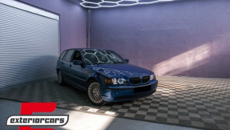 Prednja svjetla LED Angel Eyes Xenon look (crna) / BMW serije 3 E46 Facelift limuzina karavan (2001-2005), LPBMG3