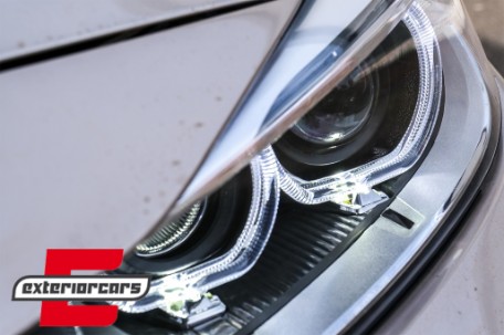 Prednja svjetla LED Angel Eyes Xenon look (crna) / BMW serije 3 F30 F31 limuzina karavan (10.2011-05.2015), LPBMH1