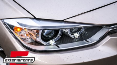 Prednja svjetla LED Angel Eyes Xenon look (crna) / BMW serije 3 F30 F31 limuzina karavan (10.2011-05.2015), LPBMH1