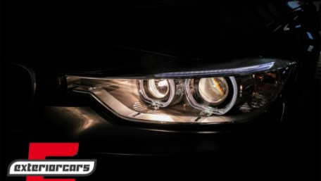 Prednja svjetla LED Angel Eyes Xenon look (crna) / BMW serije 3 F30 F31 limuzina karavan (10.2011-05.2015), LPBMH1