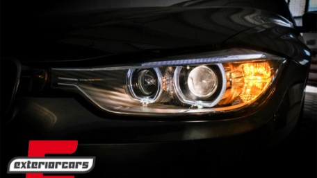 Prednja svjetla LED Angel Eyes Xenon look (crna) / BMW serije 3 F30 F31 limuzina karavan (10.2011-05.2015), LPBMH1