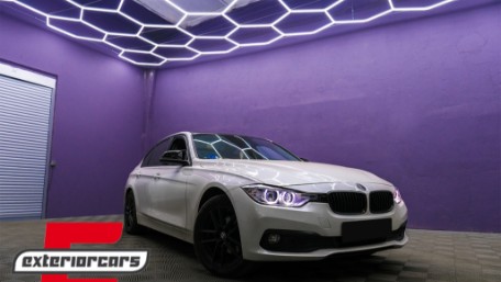 Prednja svjetla LED Angel Eyes Xenon look (crna) / BMW serije 3 F30 F31 limuzina karavan (10.2011-05.2015), LPBMH1