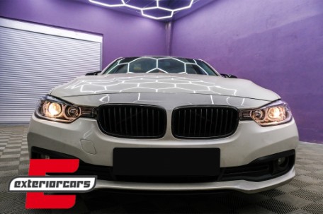Prednja svjetla LED Angel Eyes Xenon look (crna) / BMW serije 3 F30 F31 limuzina karavan (10.2011-05.2015), LPBMH1