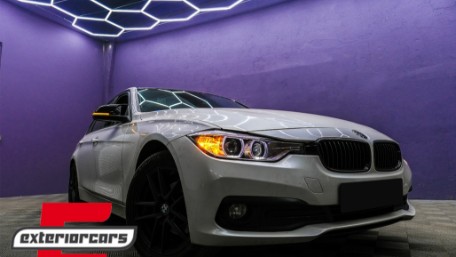 Prednja svjetla LED Angel Eyes Xenon look (crna) / BMW serije 3 F30 F31 limuzina karavan (10.2011-05.2015), LPBMH1