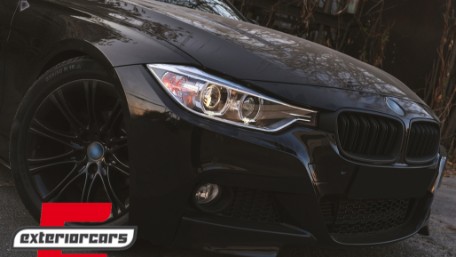 Prednja svjetla LED Angel Eyes Xenon look (crna) / BMW serije 3 F30 F31 limuzina karavan (10.2011-05.2015), LPBMH1