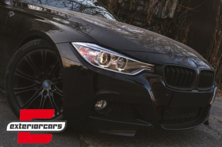 Prednja svjetla LED Angel Eyes Xenon look (crna) / BMW serije 3 F30 F31 limuzina karavan (10.2011-05.2015), LPBMH1
