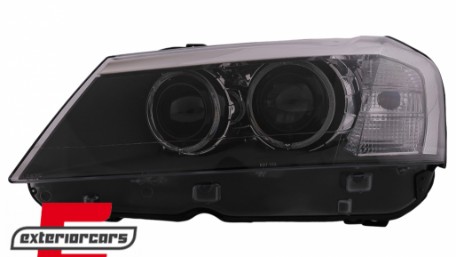 Prednja svjetla LED Angel Eyes Xenon look (crna) / BMW X3 F25 SUV (2010-2014), LPBMJ6