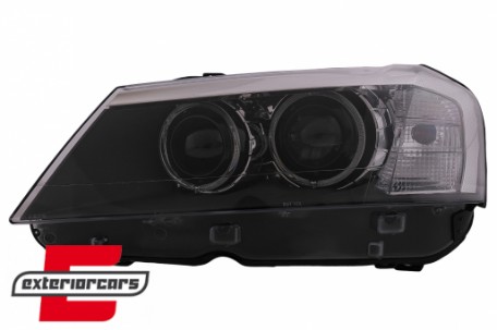 Prednja svjetla LED Angel Eyes Xenon look (crna) / BMW X3 F25 SUV (2010-2014), LPBMJ6